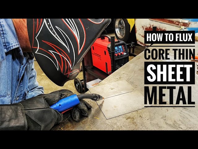 How to (Flux Core) MIG Weld THIN Sheet Metal The (EZ WAY)