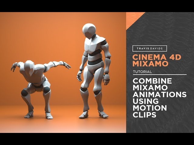 Cinema 4D & Mixamo - Combine Mixamo Animations Using Motion Clips