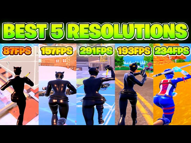 TOP 5 BEST STRETCHED RESOLUTIONS In Fortnite Season 3! - 🔨 IMPROVE FPS & LESS DELAY🔨