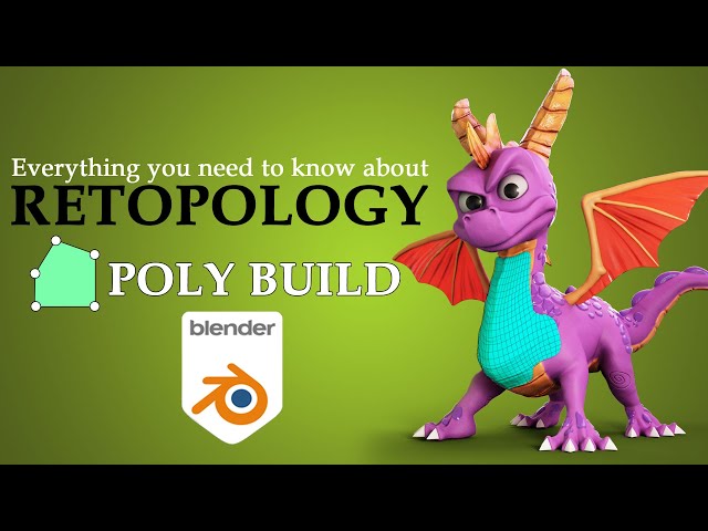 Retopology in Blender - Polybuild tool