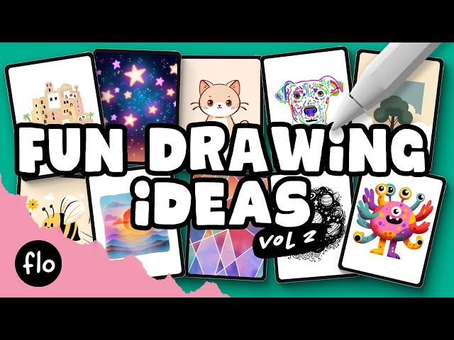 10 EASY THINGS to DRAW when you are bored - VOL.2 - Easy Procreate Drawing Ideas