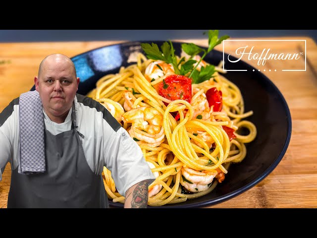 Garnelen & Spaghetti Aglio e Olio | Knoblauch Garnelen I italienische  Rezepte @BerndZehner