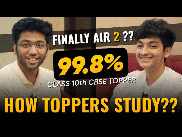 FINALLY AIR-2 😱?? | Topper Interview 10th 2023🔥 | How You Can Become a Topper ??
