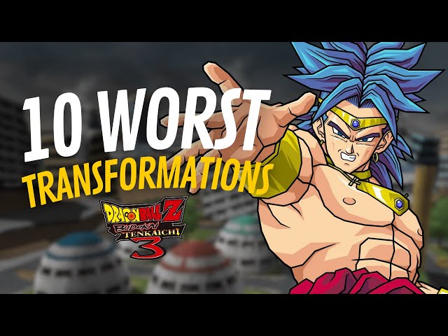 10 Worst Transformations in Dragon Ball Z Budokai Tenkaichi 3