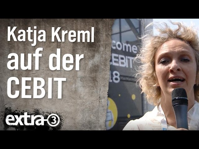 Reporterin Katja Kreml auf der Cebit | extra 3 | NDR
