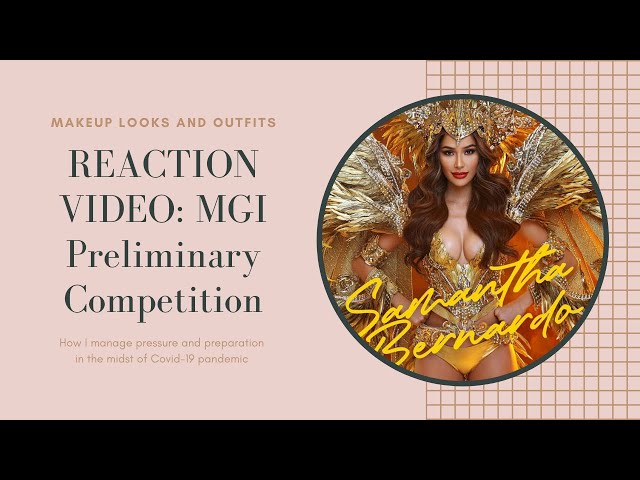 Samantha Bernardo: REACTION VIDEO l Miss Grand International Preliminary Competition 2020