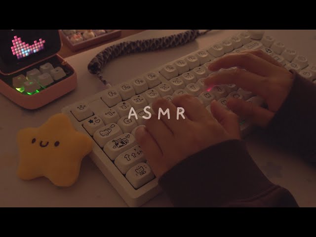 [cozy amsr] 2h typing on 5 different keyboards