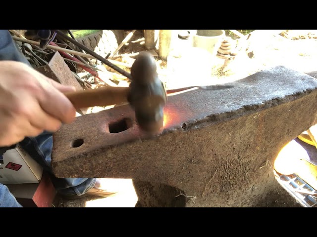 Forging a Planter Stake - Pot plant Blacksmithing