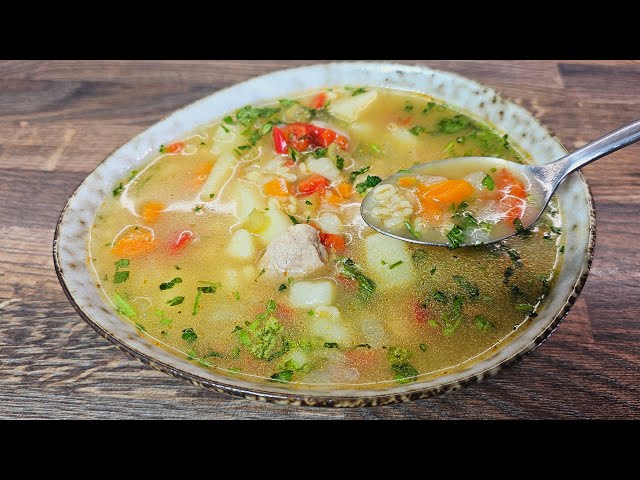 Turkish veal soup with bulgur that you won't be able to stop eating! Delicious soup!