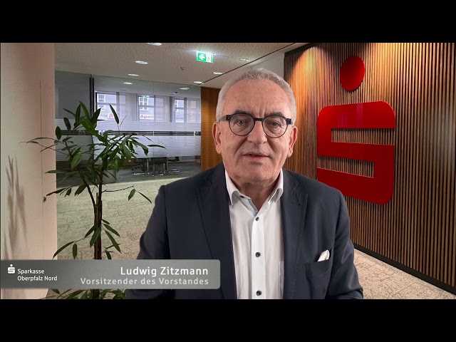Persönliche Abschiedsgrüße von Ludwig Zitzmann, Vorstandsvorsitzender der  Sparkasse Oberpfalz Nord