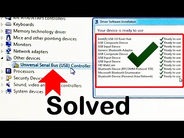How to Fix USB Problem in Windows 7 Universal Serial Bus USB Controller Missing Error