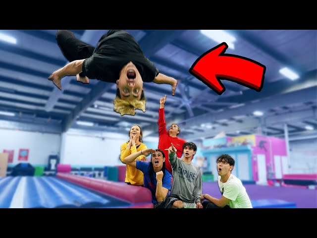 Brothers vs Parents Gymnastics Challenge!