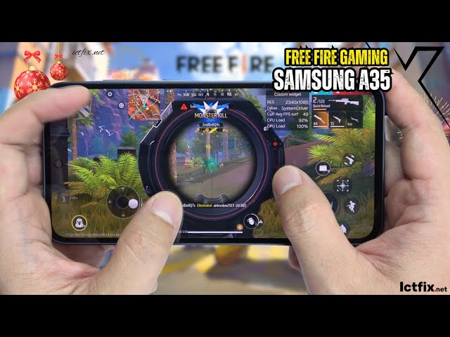 Samsung Galaxy A35 Free Fire Gaming test | Exynos 1380, 120Hz Display