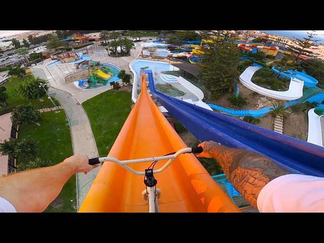 RYAN TAYLOR - FULL SPEED BMX IN A WATERPARK!