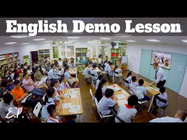 English Demo Lesson (with commentary)