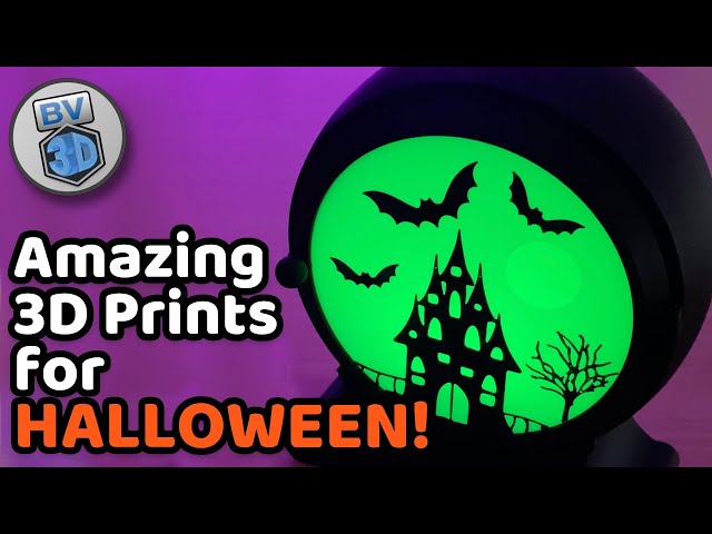 Cool 3D Printed Halloween Decorations YOU can make!