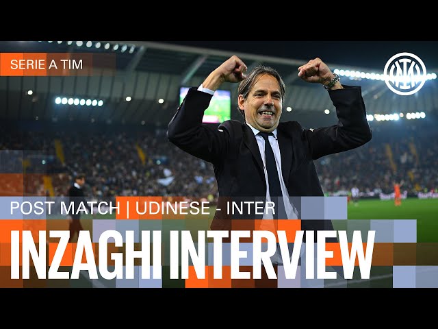 SIMONE INZAGHI INTERVIEW | UDINESE 1-2 INTER 🎙️⚫🔵