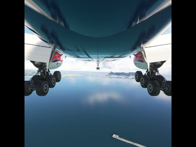 Go Arround Of B777 Pilot Miss The Landing At Gibraltar/ UK 🇬🇧