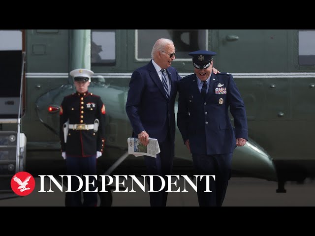 Watch again: Joe Biden departs for Chicago