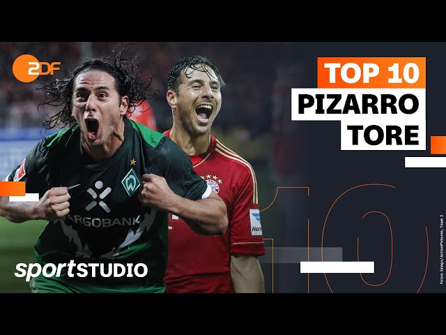 Top 10 Bundesliga-Tore von Claudio Pizarro | sportstudio