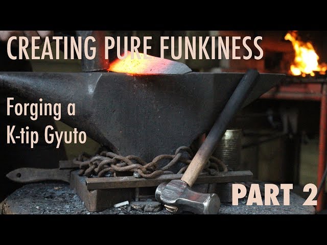 Manipulating the DAMASCUS pattern, creating pure funkiness ~ K-tip Gyuto part 2