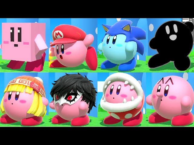 Super Smash Bros. Ultimate - All Kirby Hats & Power-Ups (W/ DLC)