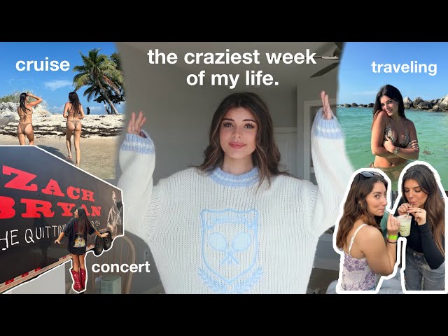 the most social week of my life —  cruise, concert, & going out with friends