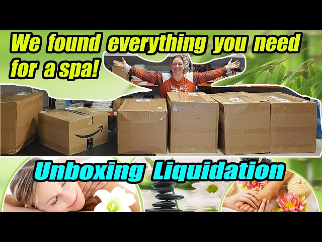Unboxing Liquidation - We found all the items you would need for your very own spa.