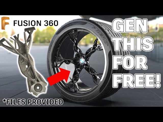 Generative Design Tutorial, Free to Use in December 2019! BMW Alloy Wheel | Fusion 360