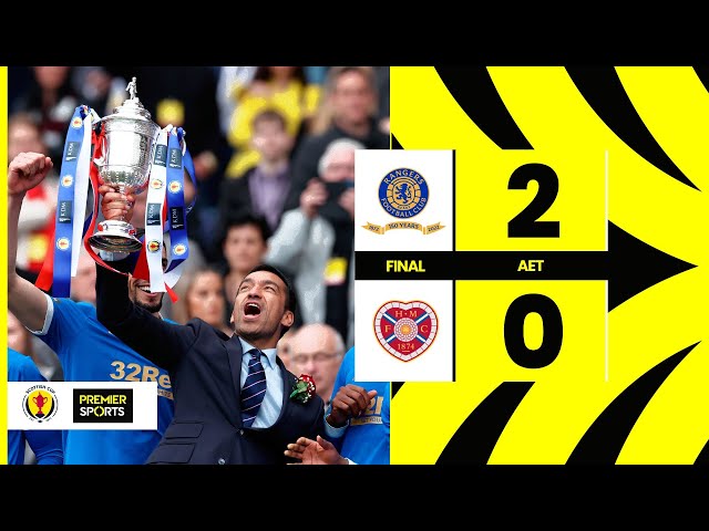 HIGHLIGHTS | Rangers 2-0 Hearts | van Bronckhorst's side end Scottish Cup wait with extra time win
