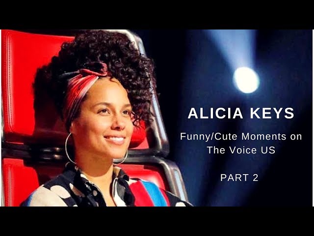 Alicia Keys | Funny/Cute moments on The Voice US | PART 2