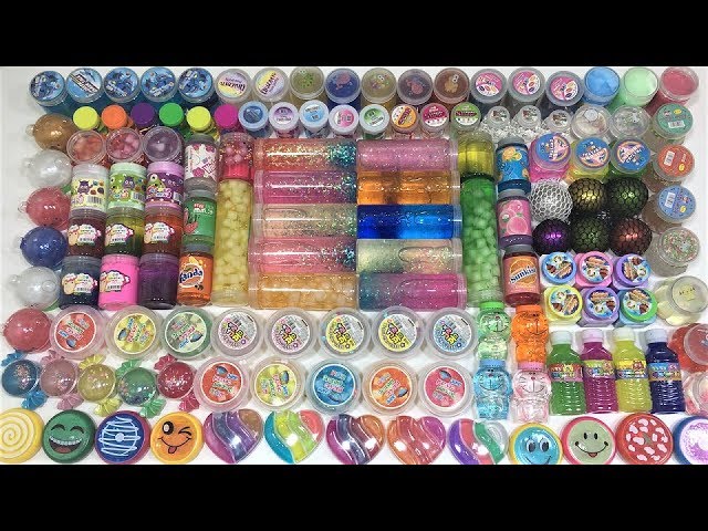 Mixing all my Store Bought Slimes !!! Relaxing Slimesmoothie Satisfying Slime Videos #90