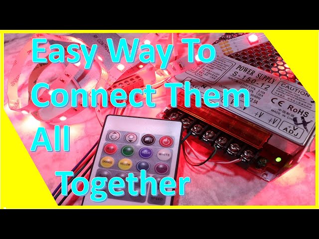 How To Connect LED Strip Light to LED Controller || How To Connect LED Light to PowerSupply