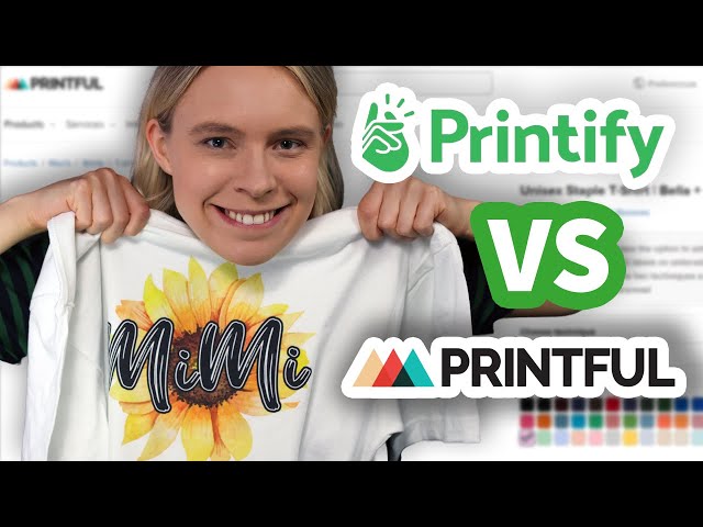 I Ordered T-Shirts From Printful & Printify! (and this is what I got) - Printful vs Printify REVIEW