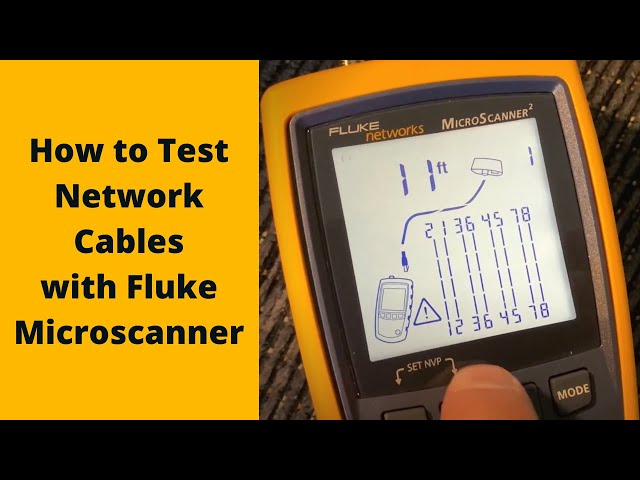 How to test ethernet cable - Fluke MicroScanner2 - in 2 min