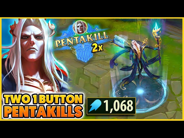 *DOUBLE PENTAKILL* ONE BUTTON = ONE PENTA (MAX BUILD AT 23 MINUTES!!)