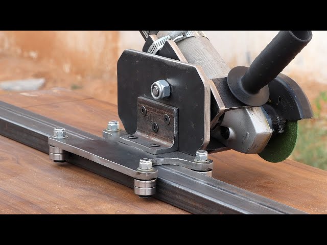 DIY Sliding Angle Grinder Cutting Jig To Make Straight Cuts