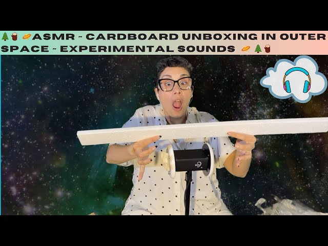 📦 🪐 ASMR Cardboard Unboxing in Outer Space ~ Upbeat Experimental Sounds, Storytelling Cancer Journey
