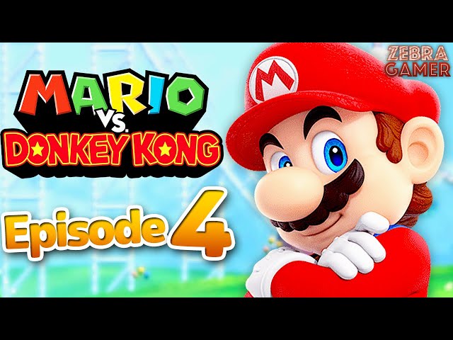 Mario vs. Donkey Kong Gameplay Walkthrough Part 4 - World 4 Merry Mini-Land!