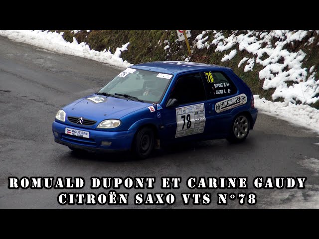 Rallye Hivernal du Dévoluy 2023 - Citroën Saxo VTS N°78 - Romuald DUPONT et Carine GAUDY