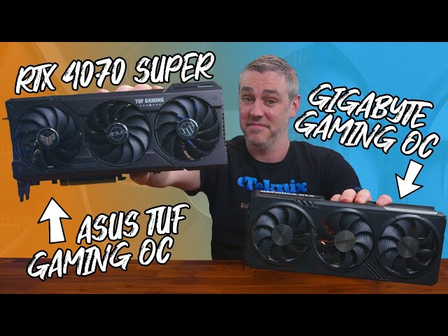 ASUS TUF Gaming & Gigabyte Gaming OC RTX 4070 SUPER Review [Benchmarks | Power | Thermals]