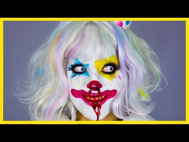 🤡 Creepy Clown Makeup Tutorial for Halloween 🤡