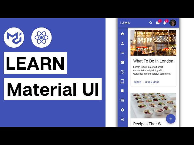 Material UI React Tutorial | Material UI Responsive Project