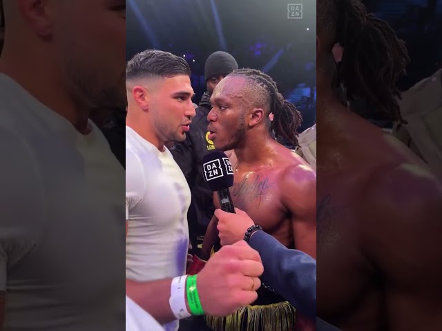 TOMMY FURY SHOVES KSI AFTER TRADING HEATED WORDS! 🍿