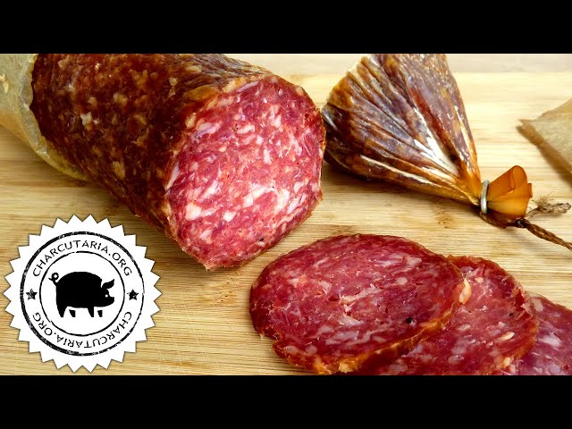 Smoked German Salami dry cured. curing meat. how to make smoked salami