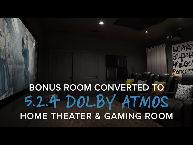 5.2.4 Dolby Atmos Home Theater & Gaming Room Tour | Epson 6050UB, Bowers & Wilkins, Marantz