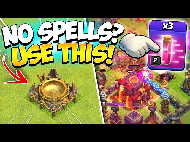 Proof No Spell TH10 Goblin Knife is OP! No Spell Factory Farming in Clash of Clans