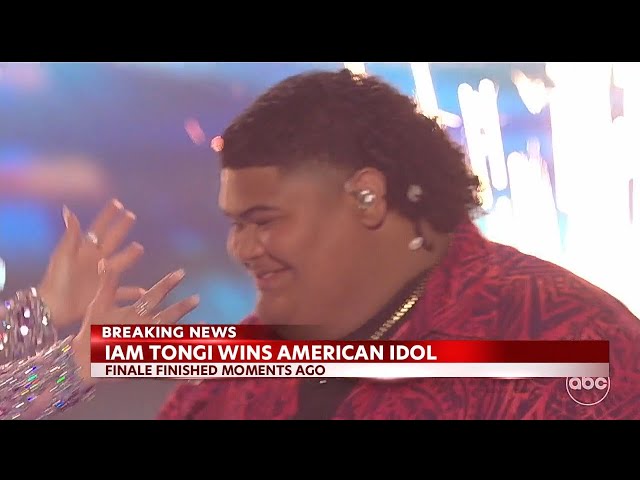 Family, friends celebrate on Oahu's North Shore after Iam Tongi wins American Idol