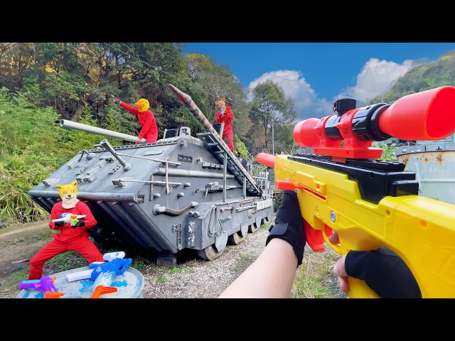 Nerf War | Amusement Park Battle 53 (Nerf First Person Shooter)