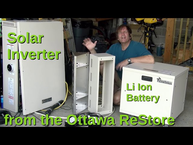 The Ottawa Restore's Solar Inverter and Lithium Ion Battery System